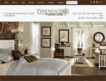 Tablet Screenshot of pinewoodfurniture.net